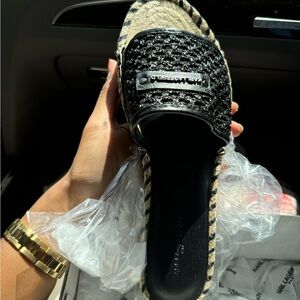 Super New.Selling it because of the size issue. Karl Lagerfeld Brand.